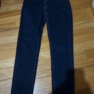 Dark Blue Straight-Leg Jeans